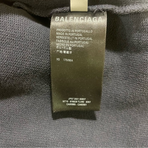 NWT BALENCIAGA College crest sweatshirt - UNIFIT XS - Picture 9 of 12